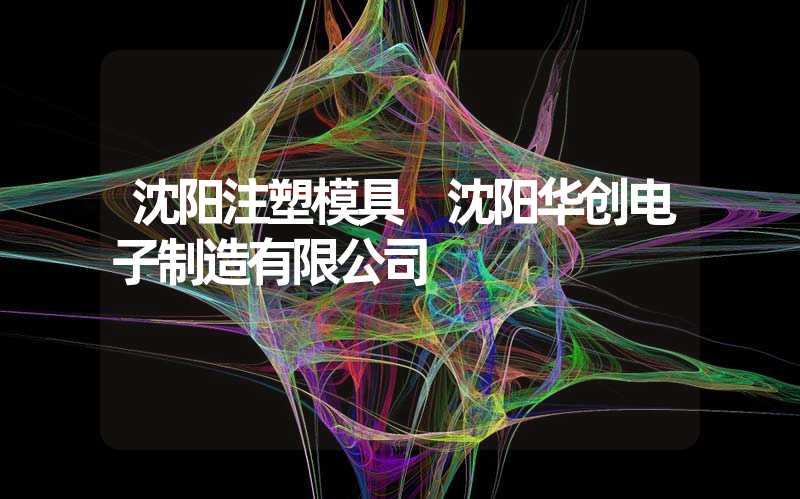 沈阳注塑模具 沈阳华创电子制造有限公司